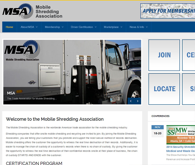 Appeal Design sponsors Mobile Shredding Association.
