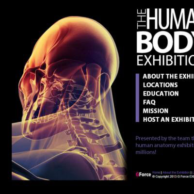 The Human Bodies Exhibition website launches